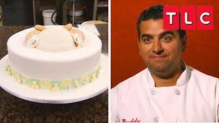 Buddy Makes A Gender Reveal Cake! | Cake Boss | TLC