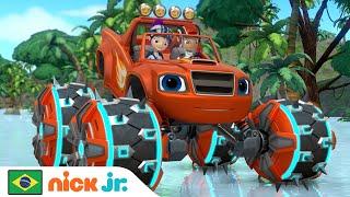 Blaze e os Monster Machines | Pneus Especiais do Blaze | Nick Jr. em Português