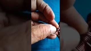 Copper wire and beads lock creation