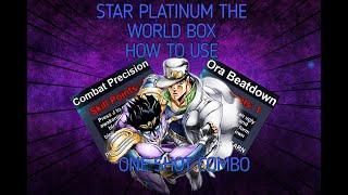 [YBA] ONE SHOT COMBO Sptw Box + How to use stand, funny 1v1