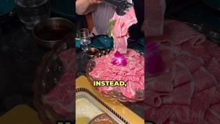 Stop Dipping! The Secret to Perfect Hot Pot Meat #Shorts #wagyu