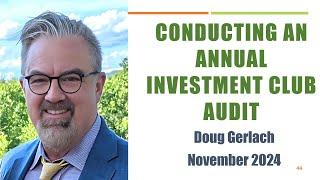 Conducting an Annual Investment Club Audit