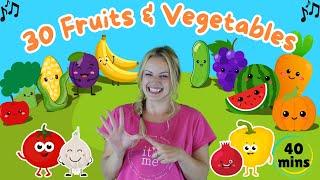 Fruits & Vegetables Name for Toddlers - First Words for Babies - Speech Therapy - English Vocabulary