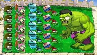 Gatling Pea Cattail Vs Team Melon Vs Hulk Zombie Vs Dr Zomboss PvZ Zombotany Battlez