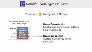 Redshift - Node Type and Sizes