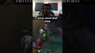 Janna Says NOPE to Akali’s Dash  #leagueoflegends #janna #league