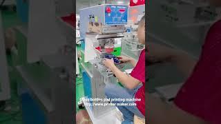 Glass bottles pad printing machine