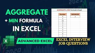 AGGREGATE + MIN Formula In Excel #excel #exceltips #exceltutorial #msexcel #microsoftexcel