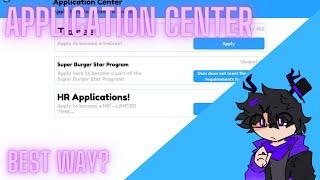 What is the BEST way to create an Application Center?