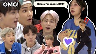 How do BTS help a pregnant  ARMY?  #bts #btsfunny #povedits