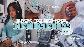 BACK TO SCHOOL MAINTENANCE VLOG  | hair, nails, lashes, etc | Victory Marrie