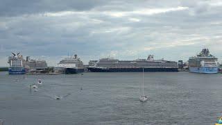 6 Cruise Ships Docked at Port Everglades!