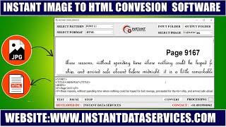 Download Image to Html Conversion Software  Html Converter Software