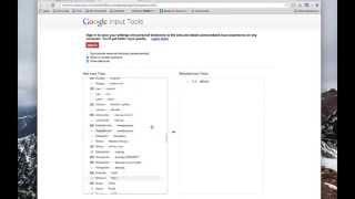 Chrome Extensions - Google input Tools