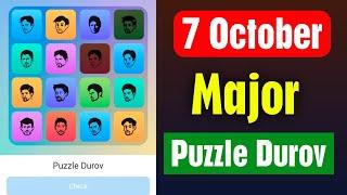 7 October Major puzzle durov Solved Today | Major Daily combo card 6 October Major puzzle duro