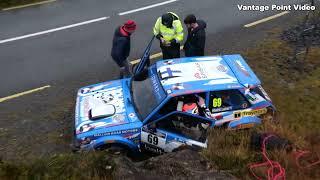 Irish Rally fans fix Kalle Rovanperä’s Toyota in Killarney Historic Rally.