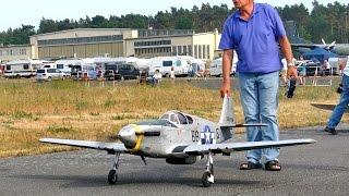 P-51 MUSTANG BIG SCALE RC AIRPLANE OLDTIMER WARBIRD MODEL FLIGHT / RC Meeting Berlin Gatow Ger 2015