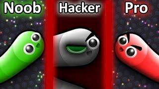 NOOB vs PRO vs HACKER in Slither.io