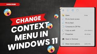 How To: Change the annoying Windows 11 context menu