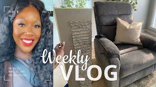 VLOG | “At Home” Fall Shopping, 75” TV Mounted, Vinchy Art, + New Spa Recliner from FlexiSpot.com