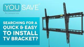 TV Wall Bracket Installation Guide For 32" to 70" TV's - The Yousave Accessories Wall Mount Tutorial