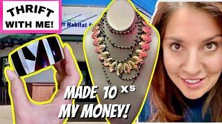 Thrift With Me! I spent $19 On Good Vintage Jewelry & Earned $190 So Far!