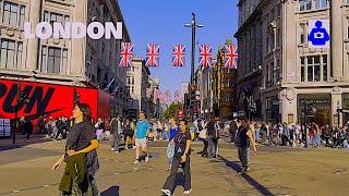 London Walk  WEST END, Regent & Oxford Street, Marylebone | Central London Walking Tour [4K HDR]