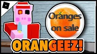 How to get the "ORANGES ON SALE!" BADGE + ORANGEEZ MORPH in BAGGY'S PIGGY RP || ROBLOX