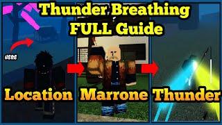 Thunder Breathing FULL Guide + Location + Finding Marrone | Demonfall Roblox