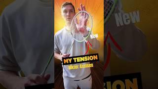 Viktor Axelsen - Badminton Racquet Tension  #axelsen #badminton #badmintonlovers #yonex