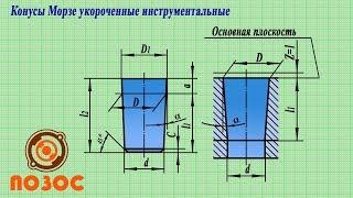 Конусы Морзе укороченные инструментальные ГОСТ 9953-82