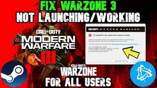 How to fix Warzone 3 Crashing & Not Launching ( Easy FIX ) - *NEW UPDATE*