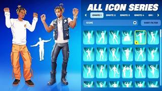 ALL ICON SERIES DANCES IN FORTNITE (Juice WRLD, Lucid Dreams, Rap Monster, Godzilla, Eminem)