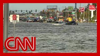 'My God, just look at this': Major flooding near university