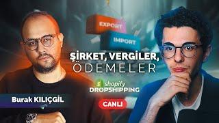 Shopify Dropshipping Teknik Yayın (Şirket, Vergi, Ajans, Ödeme Yöntemleri) w Burak Kılıçgil