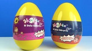 2 Dev Sürpriz Yumurta Shoobie Mix Bi Dolu Sürpriz yumurta açıyoruz Shoobie Mix Angry Birds 3D puzzle