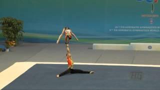 China (CHN) -  2016 Acrobatic Worlds, Putian City (CHN) Balance  Mixed Pair