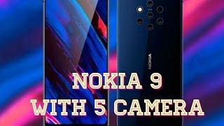 Nokia 9 smartphone with 5 camera