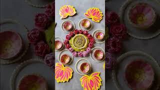 Diy rangoli for diwali 🪔#ctaft #diy #shortvideo #subscribe