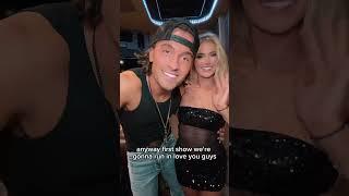 had 2 of my fav people at the 1st night of the Whiskey & Smoke Tour #countrymusic #countrysongs