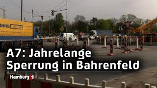 A7: Bau des Lärmschutztunnels macht Auffahrt für die nächsten Jahre dicht!