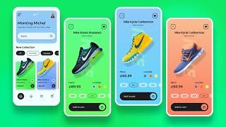 E-commerce Shoe App in Figma | UI/UX Design and Prototyping