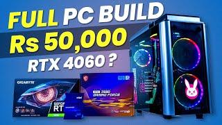 Rs 50,000 PC Build With 8GB Graphic CardComplete PC Building Guide in 2024