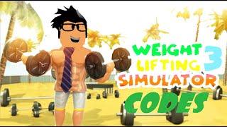 All codes in Weight Lifting simulator 3 (Roblox)