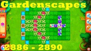 Gardenscapes Level 2886 - 2890 HD Walkthrough | 3 - match game | gameplay | android | ios | pc | app