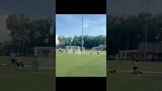 Extraordinary cross by lil bro #futbol #soccer #goals #shorts