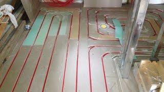 Underfloor heating - lightweight construction on Wooden Base, no concrete