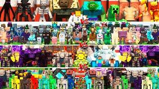 NORMAL MOBS vs MUTANTS MOBS vs GOLEMS vs OP BOSSES Tournament in Minecraft Mob Battle