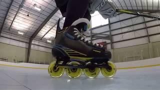 Kyle Phelps Testing out the new Tour Code series Inline Hockey Skates