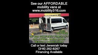 Wheelchair/mobility van 2021 Ford Transit 350 XLT (9686), 10k Miles, $83,995 w/ FREE SHIPPING!!